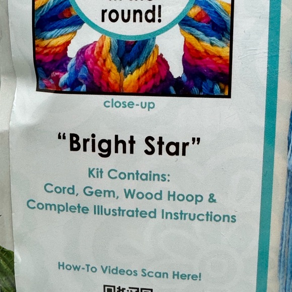 Rainbow Macrame Mandala KIT Bright Star Macrame Design Works Crafts NOS SEALED - Picture 5 of 5